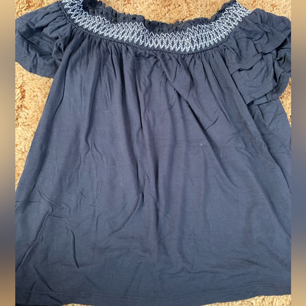 American eagle off the shoulder shirt.